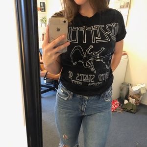 Tie-dye Led Zeppelin band tee
